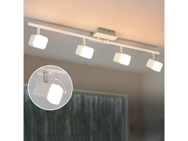 Led-plafondspot met 4 spots - afbeelding 1 van  4