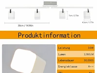 Led-plafondspot met 4 spots - afbeelding 2 van  4