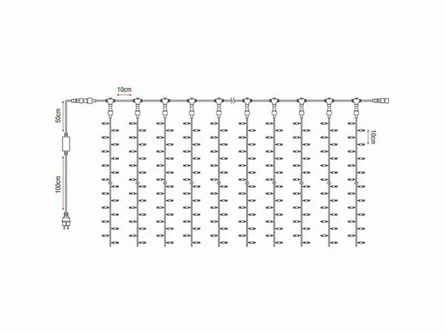 Led rubber curtain light ww - afbeelding 5 van  5