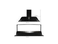 Led schijnwerper 300w – 6500kkoud wit – ip65 waterdicht – 30.000 lm – cob – buiten/binnen (x2) - afbeelding 4 van  5