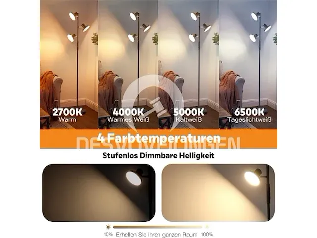 Led staande lamp - afbeelding 4 van  4