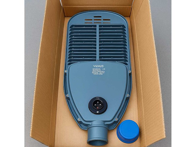 Led straatverlichting 150w met sensor – 6500k koud wit – ip65 waterdicht – 15.000 lm (x5) - afbeelding 4 van  5