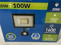 Led straler 20w led 1600lumens met sensor - afbeelding 3 van  3