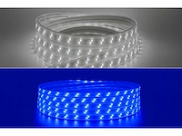 Led strip 25m – 10w/m – blauw & koud wit – ip65 waterdicht – smd 2835 (x2) - afbeelding 1 van  6