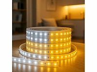 Led strip 25m – dual white (warm wit & koud wit) (4x) - afbeelding 1 van  6