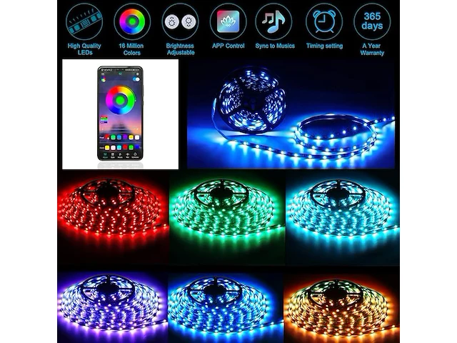 Led strip 36m rgb - afbeelding 3 van  4