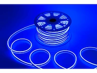 Led strip neon waterdicht 50m – blauw – 8w/m – ip65 – gebruik binnen/buiten - afbeelding 1 van  5