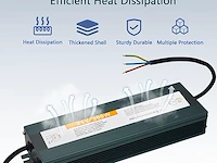 Led transformator 24v 300w ip67 waterdicht - afbeelding 3 van  4