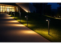 Led tuinlamp – 2 x gu10 roterend – 60 cm – ip54 waterdicht – zwart (sla-34) (x6) - afbeelding 1 van  5