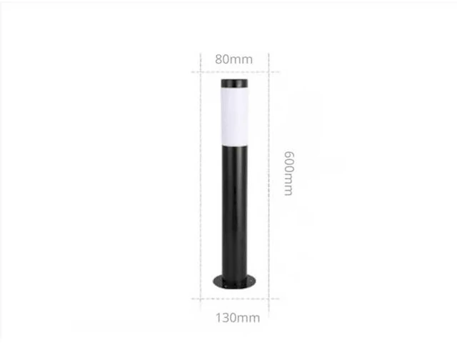 Led tuinlamp – 7w – 700 lumen – 3000k warm wit – 60 cm – zwart – ip65 – sla-16 (x18) - afbeelding 3 van  4