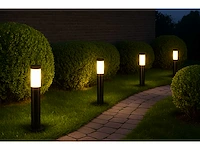 Led tuinlamp – 7w – 700 lumen – 3000k warm wit – 60 cm – zwart – ip65 – sla-16 (x6) - afbeelding 1 van  4