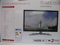 Led tv 55 cm(nieuw) merk ; q media - afbeelding 1 van  2