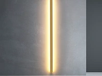 Led wandlamp 100cm goudkleurig