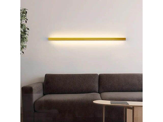 Led wandlamp 100cm goudkleurig - afbeelding 4 van  4