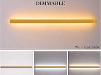 Led wandlamp 100cm goudkleurig - afbeelding 2 van  4