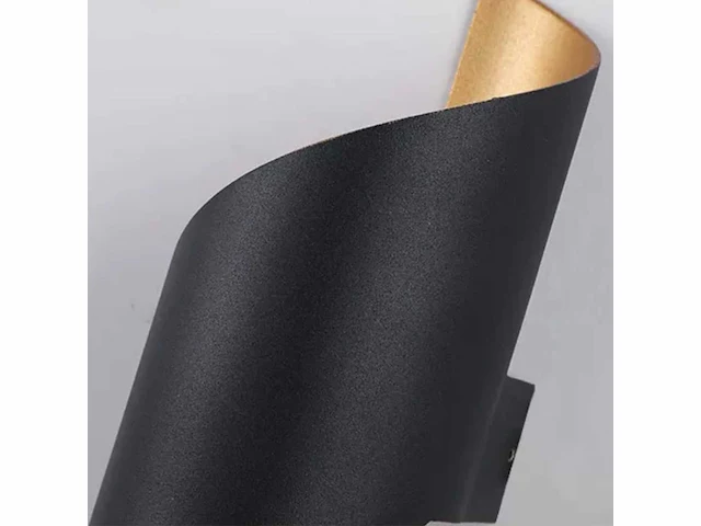 Led wandlamp bidirectioneel – zwart/goud – binnen & buiten (10x) - afbeelding 3 van  4