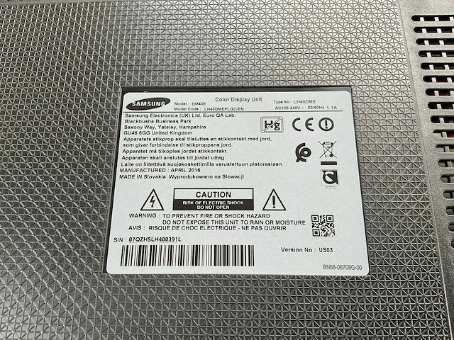 Leddisplay samsung dm40e (5x) - afbeelding 6 van  10
