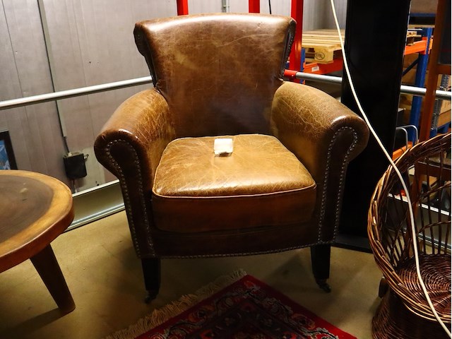 Lederen clubzetel - afbeelding 2 van  5