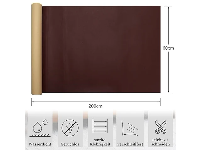 Lederen patch, zelfklevend, 60 x 200 cm - afbeelding 3 van  4
