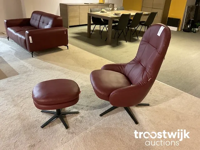 Lederen relax fauteuil - afbeelding 2 van  2