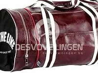 Lederen sporttas rood - afbeelding 1 van  4