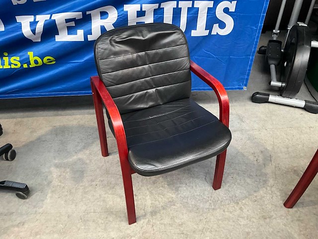 Lederen stoel (2x) - afbeelding 1 van  5