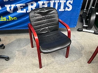 Lederen stoel (2x) - afbeelding 1 van  5