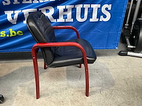 Lederen stoel (2x) - afbeelding 2 van  5