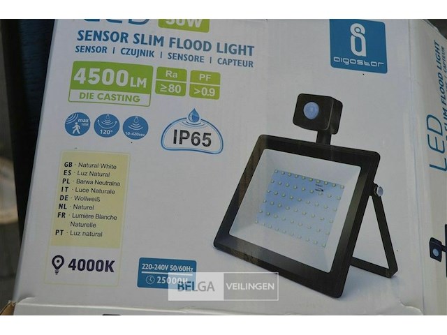 Ledlamp met sensor en tijdschakelaar 50w - afbeelding 2 van  4