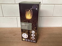 Led’s light garden touch fakellamp, solar (24x) - afbeelding 1 van  6