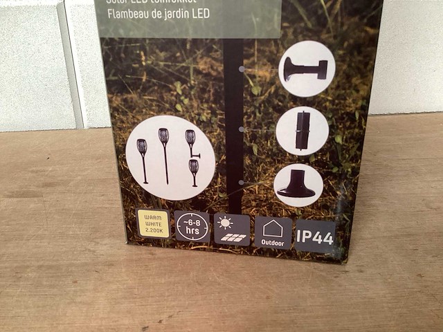 Led’s light garden touch fakellamp, solar (24x) - afbeelding 2 van  6