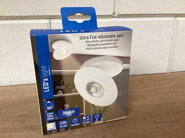 Led’s light led spot, ultra plat, wit (37x) - afbeelding 1 van  4