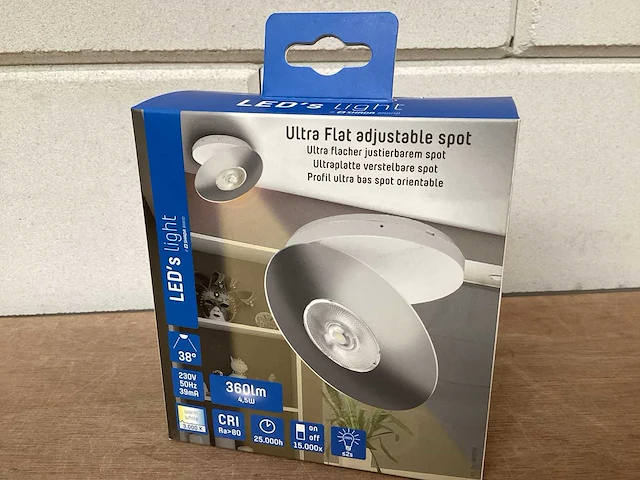 Led’s light led spot, ultra plat, zilver (32x) - afbeelding 1 van  4