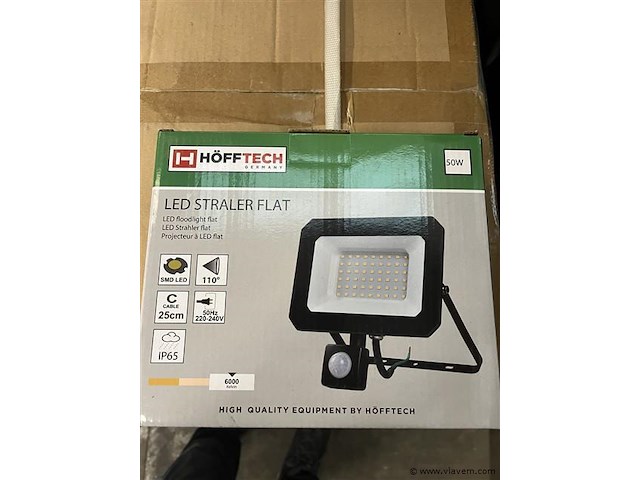 Ledstraler 50w met sensor - afbeelding 1 van  6