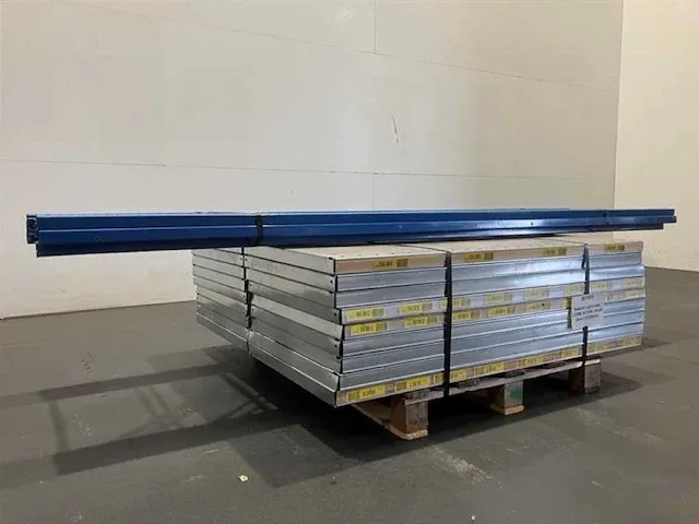 Legbordstelling lengte 3780mm hoogte 2500mm diepte 600mm 6 niveaus occasie - afbeelding 3 van  4