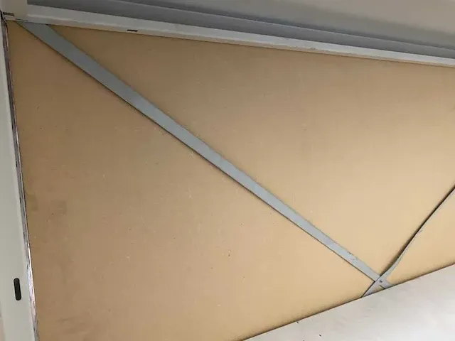 Legbordstelling lengte 6280 mm, hoogte 2320 mm , diepte 2x 300 mm, 6 niveaus, occasie 3 collie's - afbeelding 5 van  8