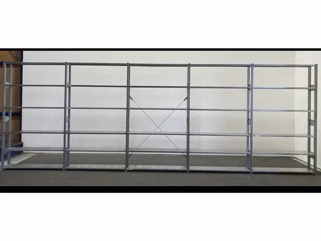 Legbordstelling lengte 6580 mm hoogte 2300 mm , diepte 300 mm 6 niveaus occasie - afbeelding 1 van  7