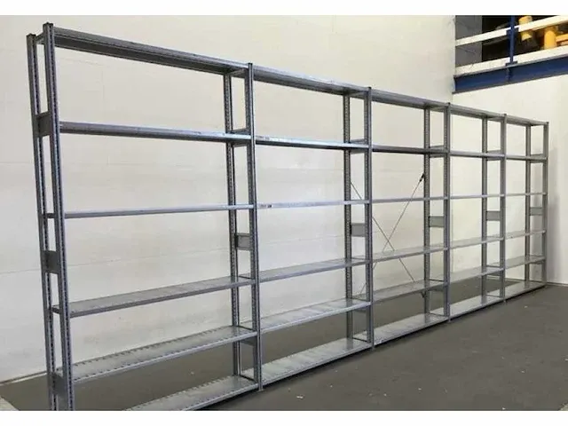 Legbordstelling lengte 6580 mm hoogte 2300 mm , diepte 300 mm 6 niveaus occasie - afbeelding 2 van  7