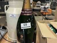 Lege champagnefles laurent perrier - afbeelding 1 van  2