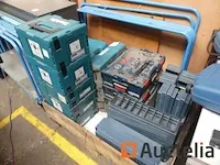 Lege machine gereedschapskisten