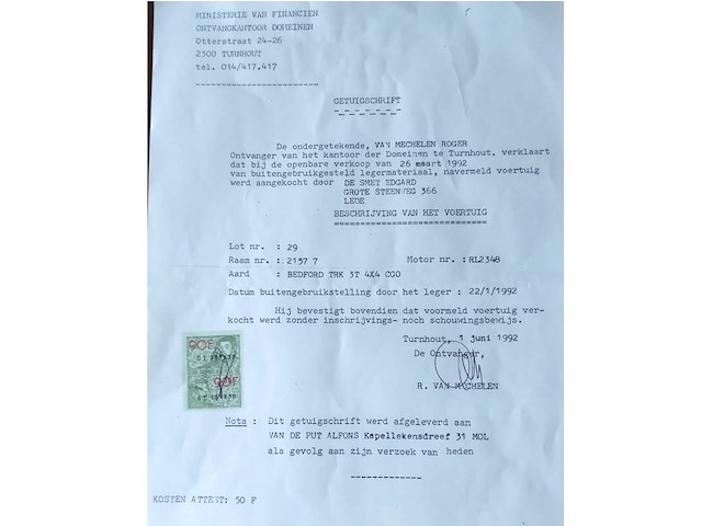 Legervrachtwagen bedford 1952 - afbeelding 8 van  18