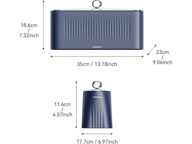 Lellaluka broodtrommel, 4-delige set - afbeelding 2 van  3