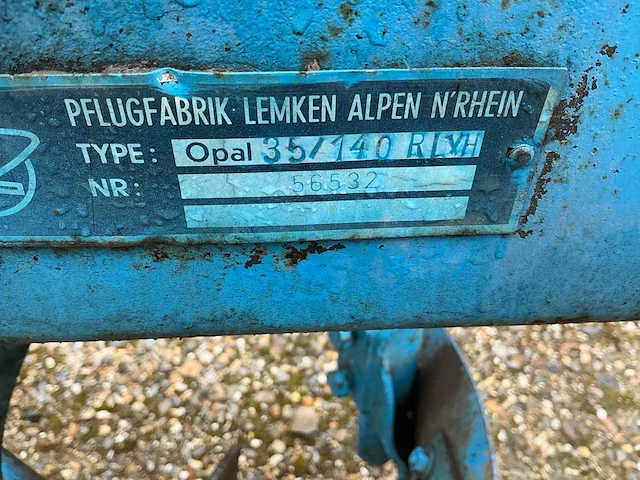 Lemken opal 35/140 rlxh gedragen 4-schaar ploeg - afbeelding 6 van  6
