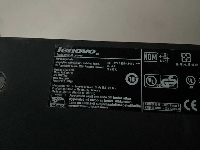 Lenovo f88 6137 kassa pc - afbeelding 5 van  8