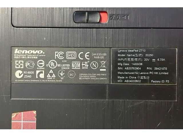 Lenovo laptop - afbeelding 6 van  6