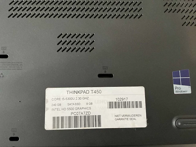 Lenovo thinkpad t450 laptop - afbeelding 7 van  7