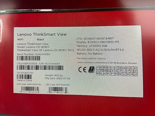 Lenovo thinksmart view - afbeelding 2 van  3