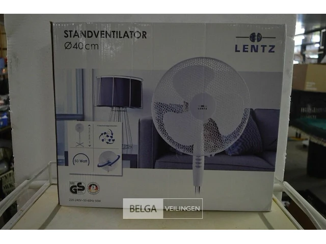 Lentz standventilator 40cm 220-240v - afbeelding 1 van  2