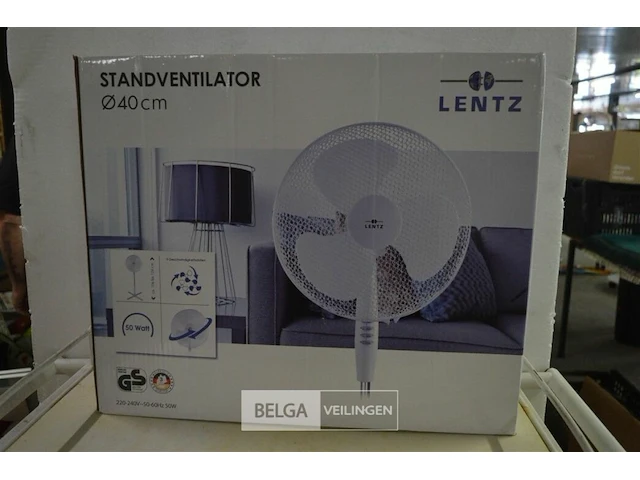 Lentz standventilator 40cm 220-240v - afbeelding 1 van  1