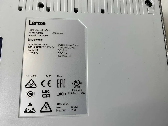 Lenze i510 i51ae215f10v10000s frequentieregelaar - afbeelding 4 van  5